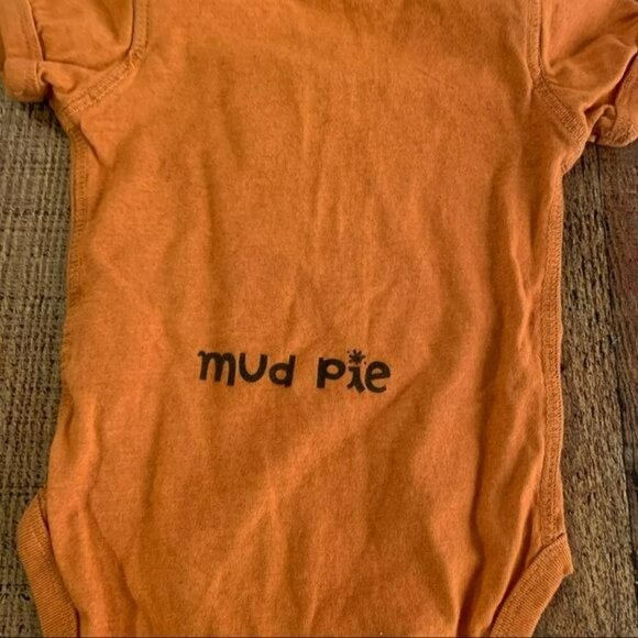 Montana mud shirts mud baby baby gender neutral orange mud pie bodysuit -6M - Picture 10 of 10